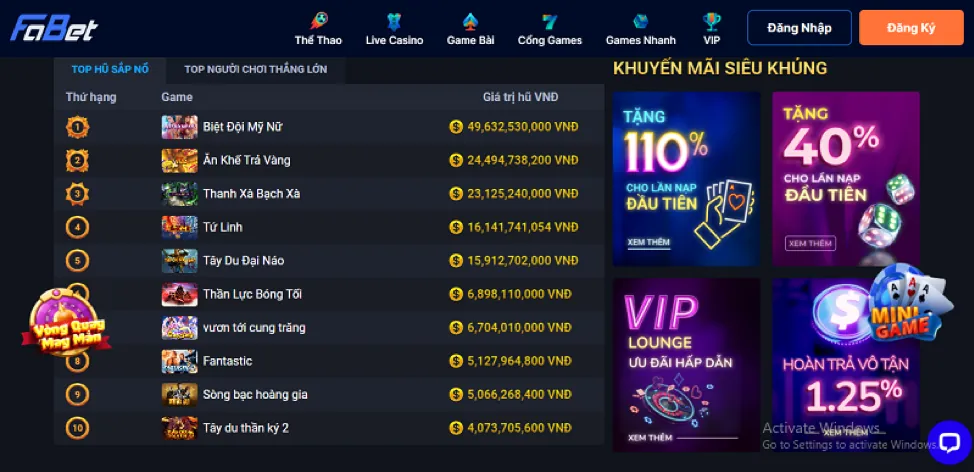 Khuyến mãi độc quyền khi tải VIP678